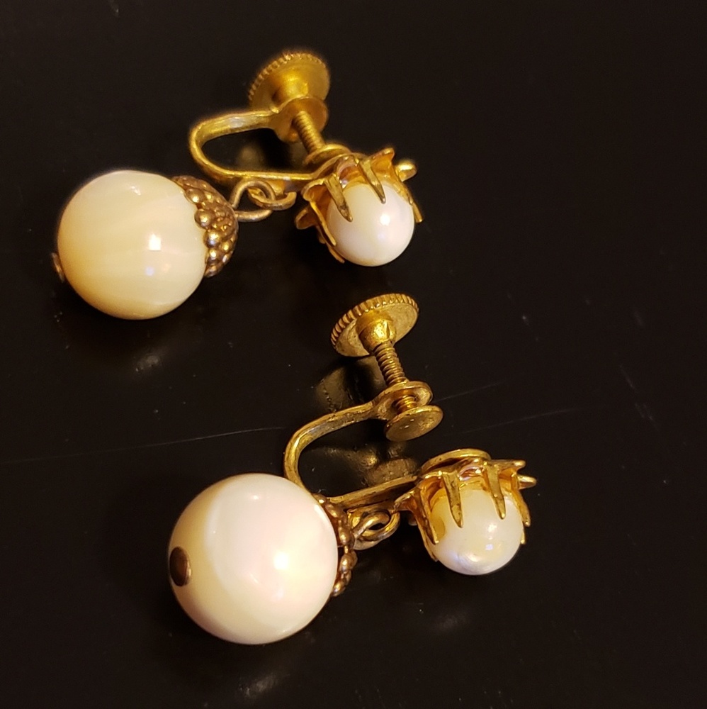 💕Vintage Screw Back Drop Earings